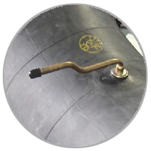 REGULAR BUTYL BIAS TUBES WITH TRIPLE BENT VALVE